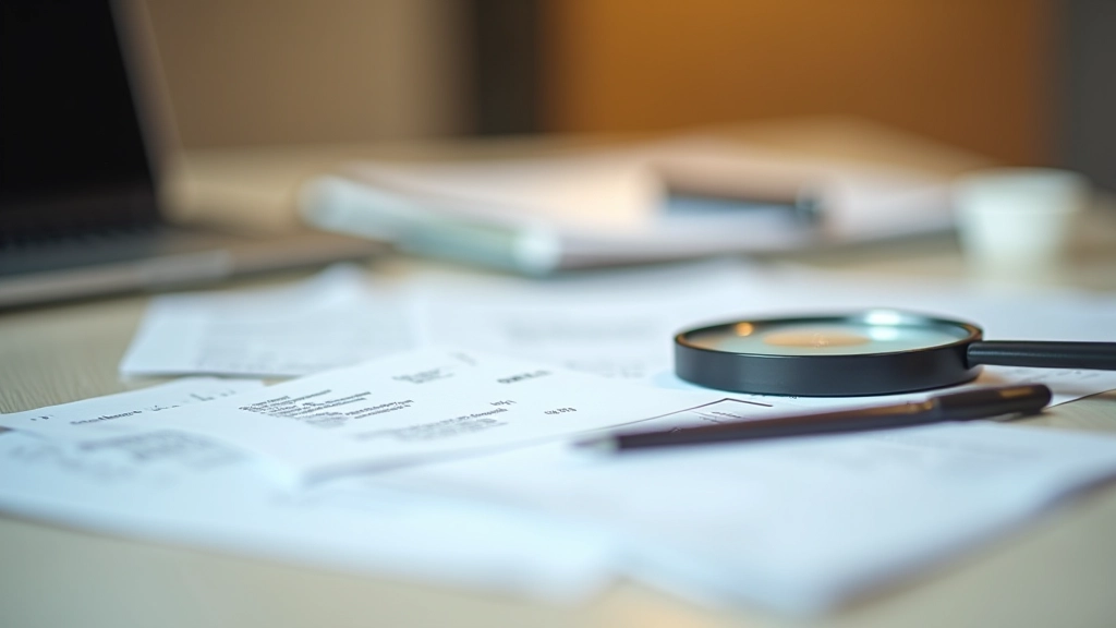 Reçus et factures éparpillées montrant les frais cachés